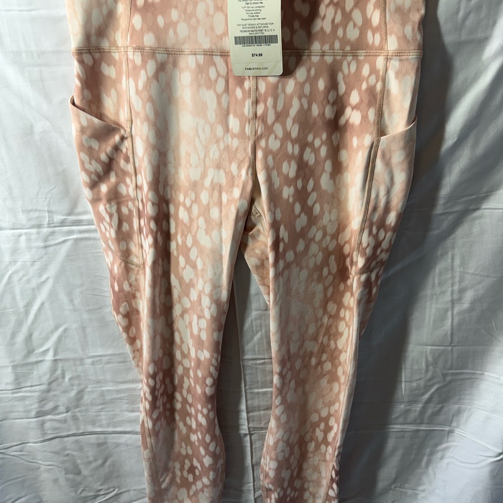 Fabletics Sand Spotted High-Waisted Leggings